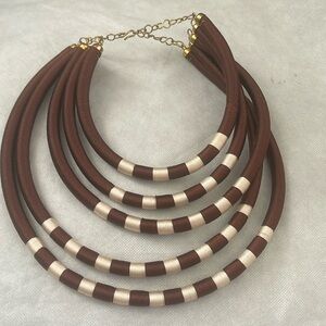 Beautiful tribal chocolate bib